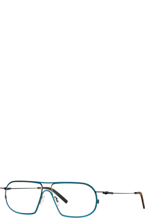 Theo Eyewear for Kids Theo Eyewear Theo Eyewear Isogon 313 Bluesy Green/elly Blue Glasses