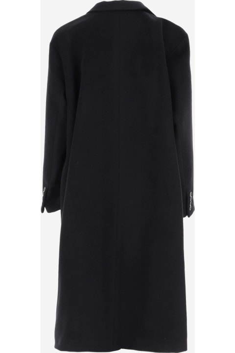 Saint Laurent Clothing for Women Saint Laurent Virgin Wool And Angora Single-breasted Coat