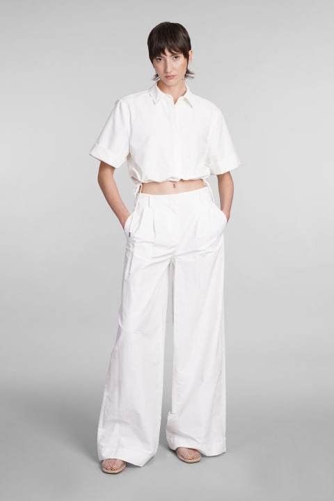 Simkhai Pants & Shorts for Women Simkhai Leroy Pants In White Cotton