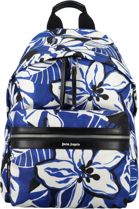 Bags for Men Palm Angels Macro Hibiscus Backpack