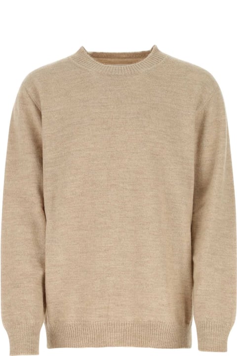 Sale for Men Maison Margiela Cappuccino Wool And Alpaca Sweater