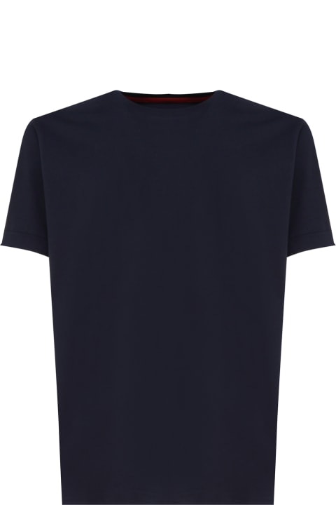 Fay Topwear for Men Fay Cotton T-shirt With Contrasting Color Collar