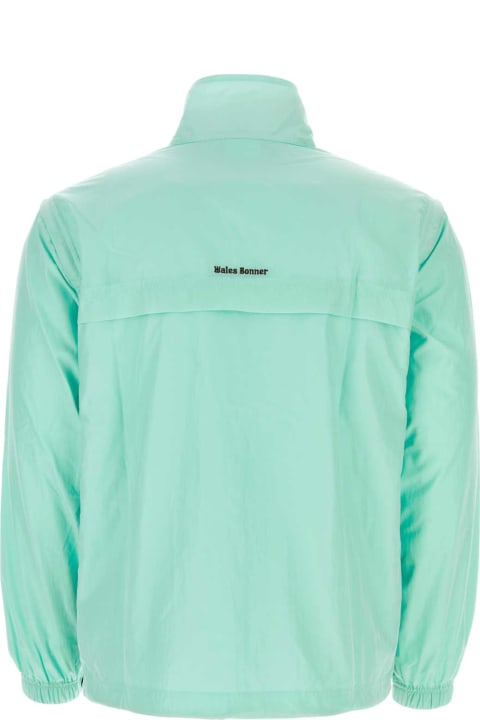 Wales Bonner Coats & Jackets for Men Wales Bonner Sea Green Nylon Windbreaker