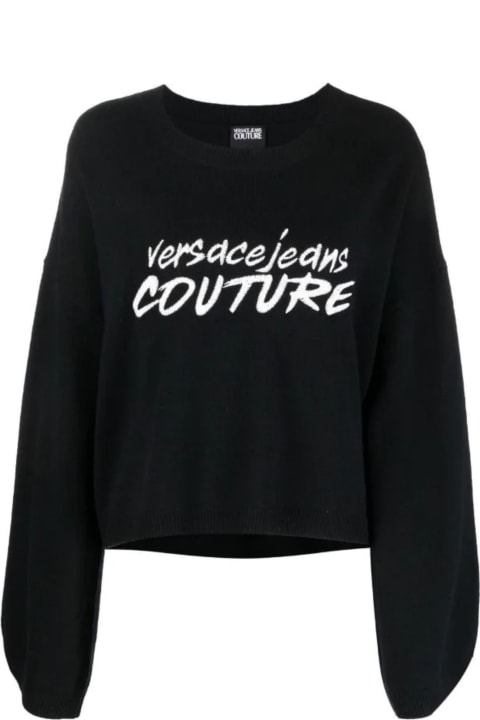 ウィメンズ Versace Jeans Coutureのフリース＆ラウンジウェア Versace Jeans Couture Versace Jeans Couture Sweaters Black