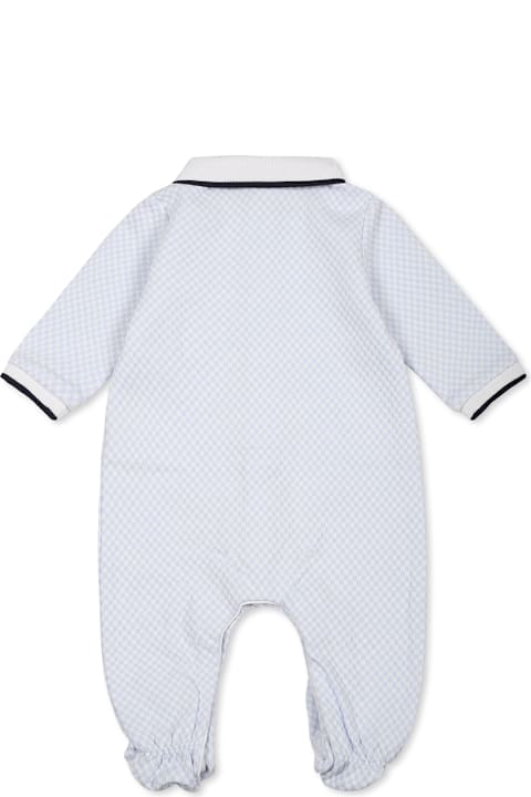 Homeware Hugo Boss Light Blue Babygrow For Baby Boy With Logo