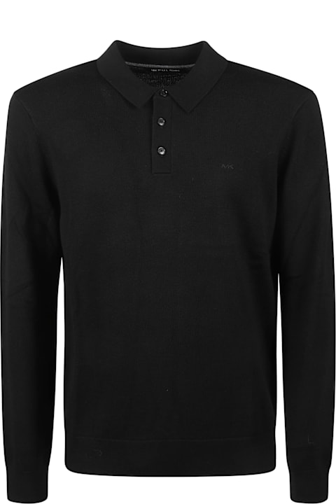 Michael Kors for Men Michael Kors Logo Long-sleeved Polo Shirt