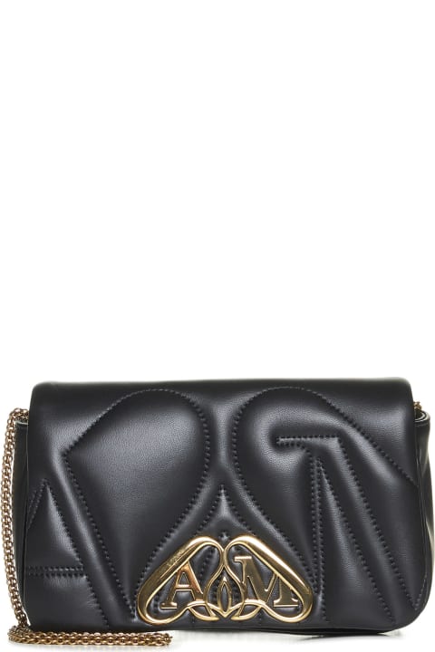 Shoulder Bags for Women Alexander McQueen Mini Seal Leather Shoulder Bag