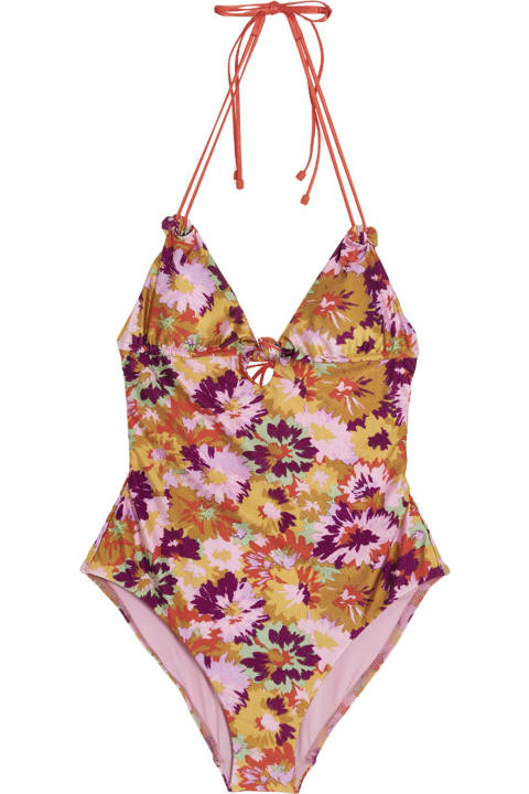 Swimwear for Women Zimmermann 'violet Knotted One-piece Swimsuit