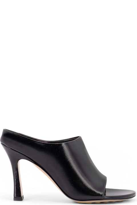 Bottega Veneta Sale for Women Bottega Veneta Rana Leather Mule With Heel