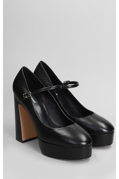 Lola Cruz أحذية لـ السيدات Lola Cruz Moven 130 Pumps In Black Leather