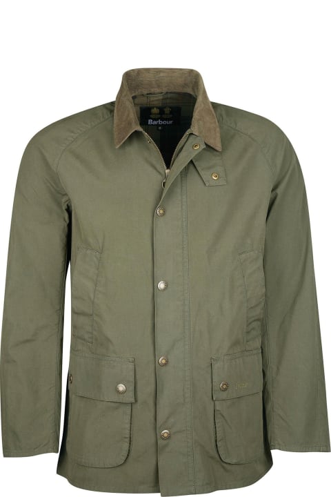 Coats & Jackets for Men Barbour Olive Green Jacket With Buttons