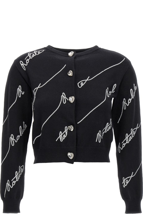 Rotate by Birger Christensen Sweaters for Women Rotate by Birger Christensen Cardigan 'sequin Logo'