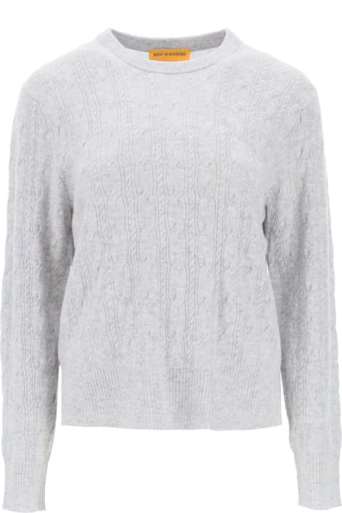 Guest in Residence Sweaters for Women Guest in Residence Twin Cable Cashmere Sweater