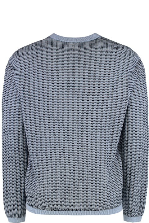 Emporio Armani سترات لـ القسم الرجالي Emporio Armani Wool-blend Crew-neck Sweater