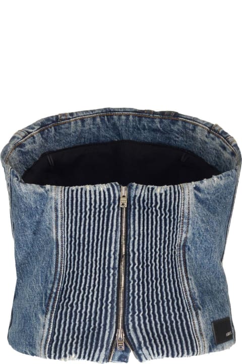Topwear for Women AMIRI Denim 'ma' Bustier