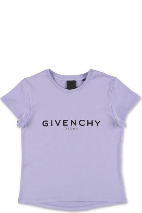 Givenchy T-shirt Lilla In Jersey Di Cotone