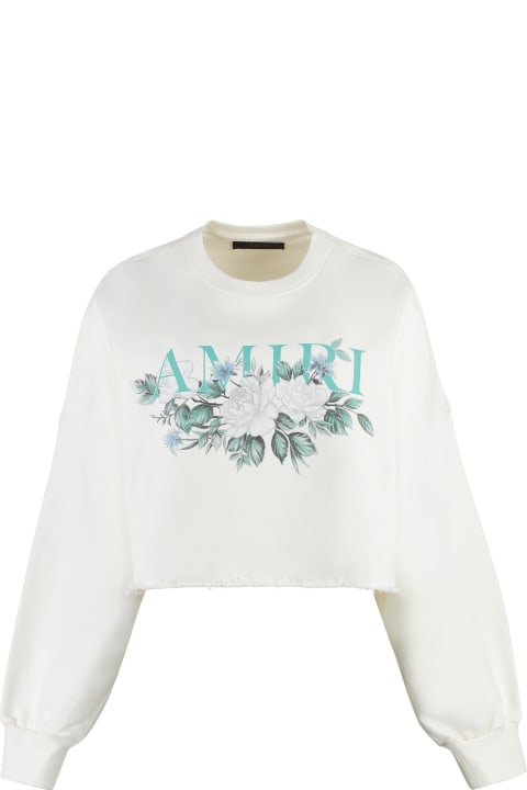 Fleeces & Tracksuits for Women AMIRI Logo Detail Cotton Sweatshirt