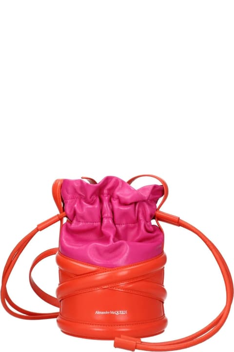 Totes for Women Alexander McQueen Curved Bucket Shoulder Bag