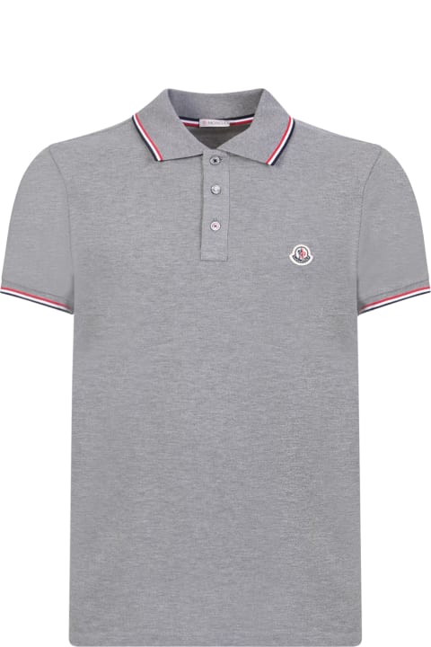Topwear for Men Moncler Logo-patch Cotton Polo Shirt