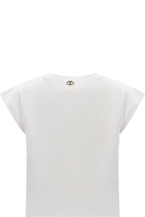 T-Shirts & Polo Shirts for Girls TwinSet Kiss T-shirt