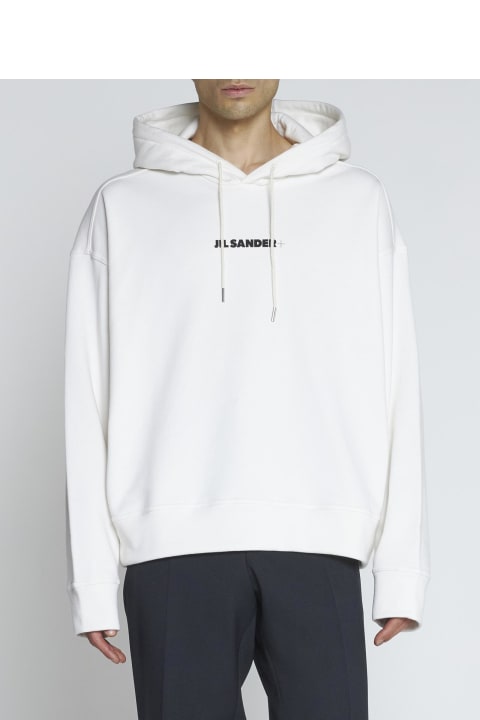 Jil Sander Fleeces & Tracksuits for Men Jil Sander Logo Cotton Hoodie