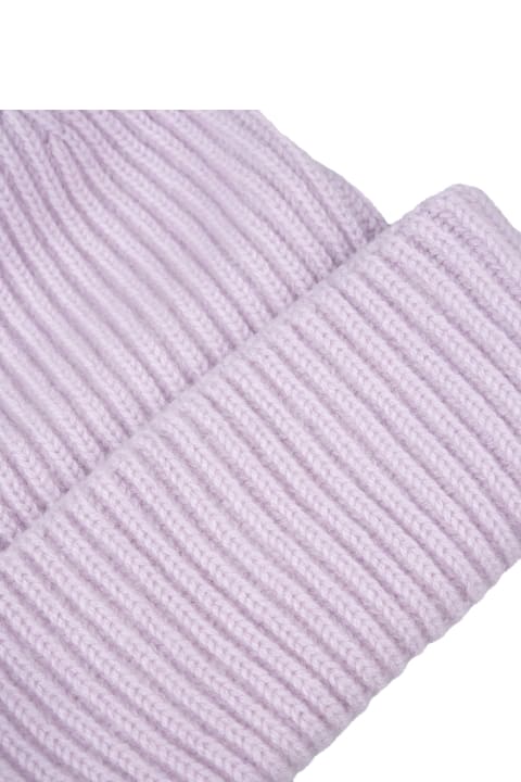 Hats for Women Fedeli Petunia Ribbed Cashmere Beanie
