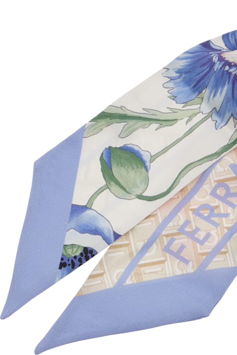 Ferragamo Scarves & Wraps for Women Ferragamo Printed Silk Foulard