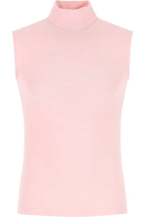 VTMNTS Coats & Jackets for Men VTMNTS Pastel Pink Stretch Viscose Blend Tank Top