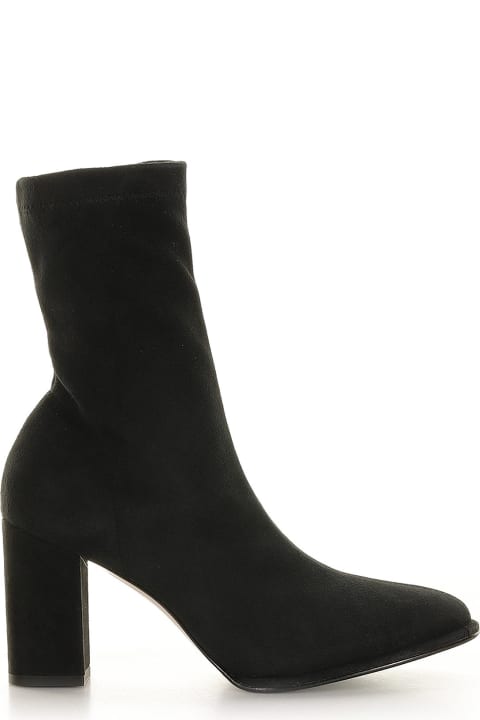 Le Silla Boots for Women Le Silla Elsa Ankle Boot In Black Suede
