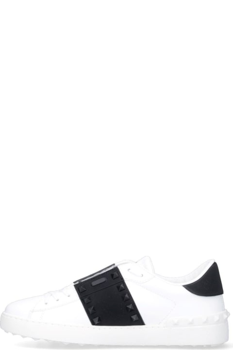 Valentino Garavani Shoes for Men Valentino Garavani Valentino Garavani - Rockstud Untitled 11 Eather And Fabric Low-top Sneakers