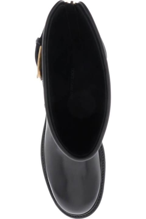 Dolce & Gabbana Shoes for Men Dolce & Gabbana Leather Biker Boots