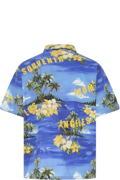Gucci Men Gucci Graphic Printed Short-sleeved Shirt