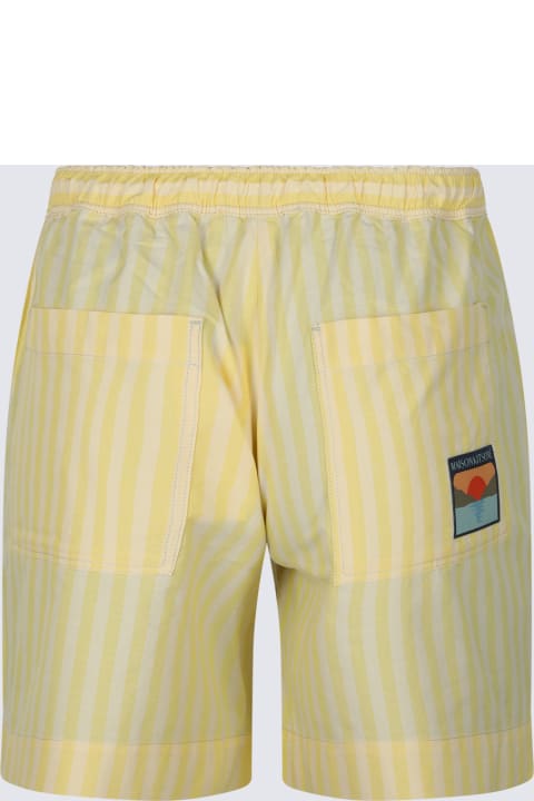 Maison Kitsuné for Men Maison Kitsuné Light Yellow Cotton Shorts
