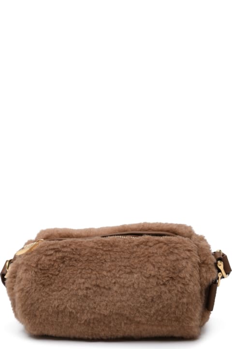 Clutches for Women Max Mara Teddyrolls Camel Hair Bag