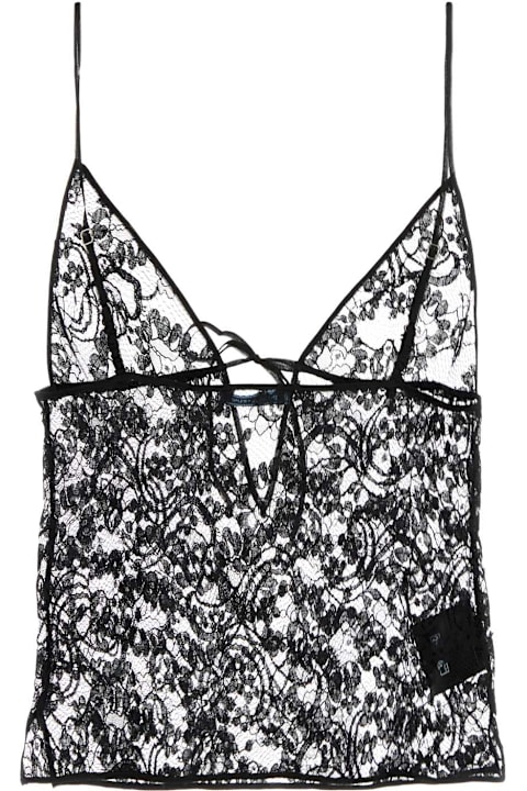 Prada Black Lace Top