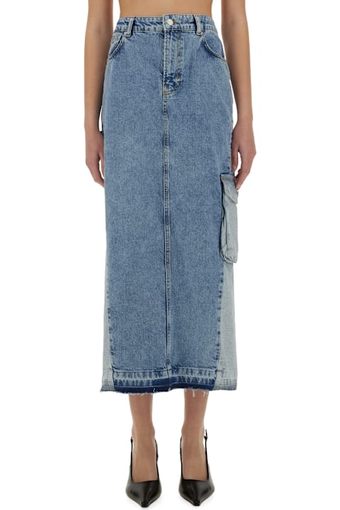 M05CH1N0 Jeans Skirts for Women M05CH1N0 Jeans Long Denim Skirt