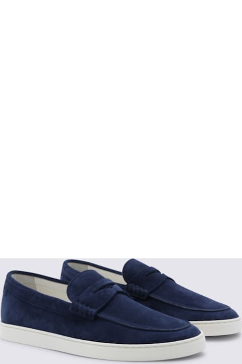 أدوات منزلية Brunello Cucinelli Navy Suede Loafers