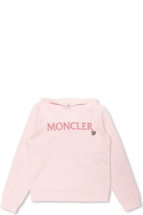 Sweaters & Sweatshirts for Boys Moncler Logo Embroidered Hoodie
