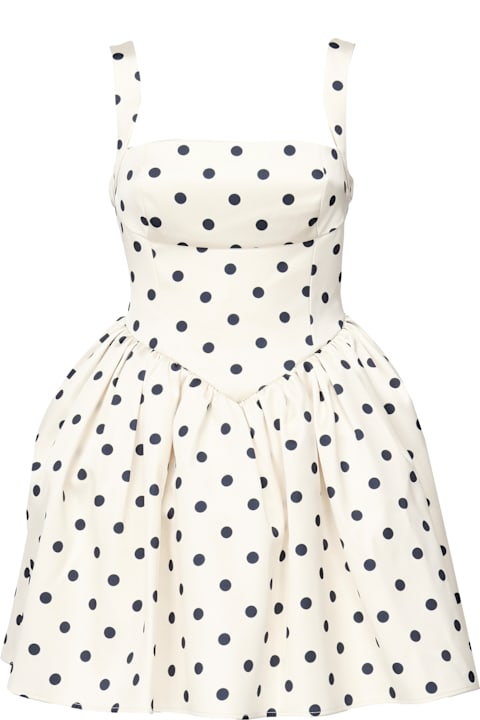 self-portrait for Women self-portrait Polka Dot Satin Mini Dress
