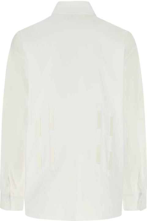 Prada for Women Prada White Poplin Oversize Shirt