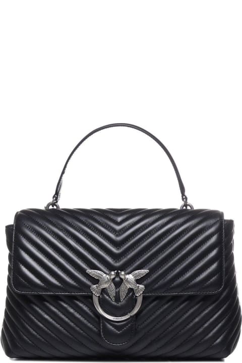 Homeware Pinko Love-birds Logo Plaque Quilted Shoulder Bag