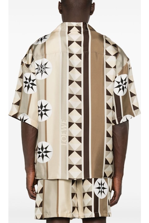 Loewe لـ Kids Loewe Printed Silk Shirt