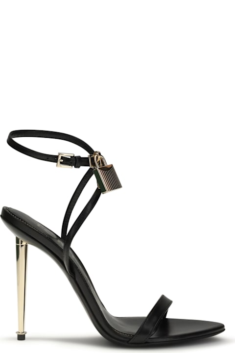 Tom Ford Padlock Pointy Naked Heeled Sandals