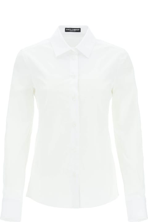 Dolce & Gabbana Sale for Women Dolce & Gabbana Slim-fit Stretch Poplin Shirt