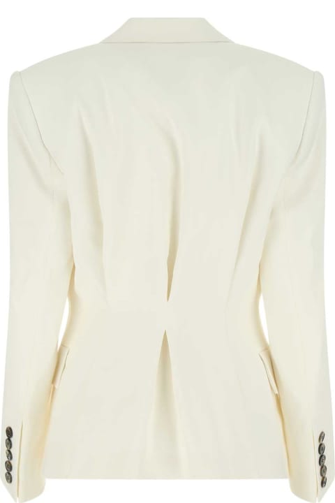 Homeware Alexandre Vauthier Ivory Stretch Viscose Blend Blazer