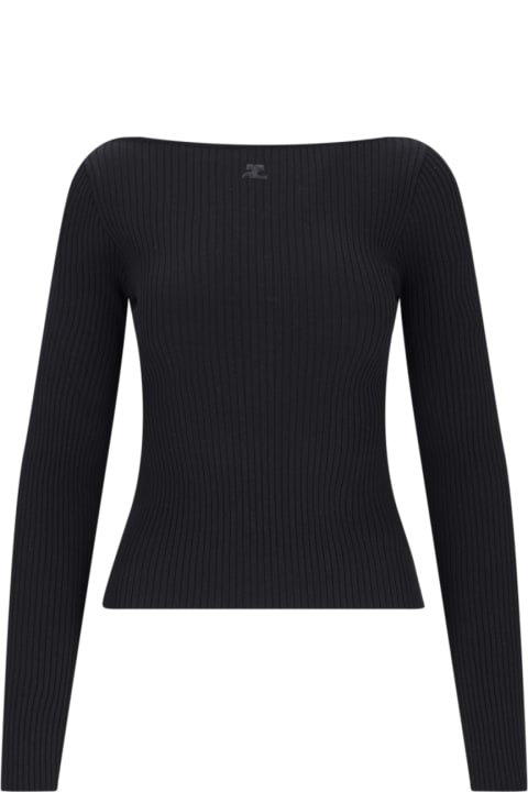 Courrèges Sweaters for Women Courrèges Back Neckline Top