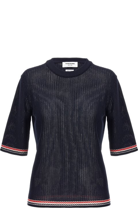 Thom Browne for Women Thom Browne Pointelle Sweater