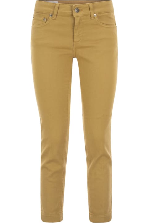 Fashion for Women Dondup Rose Cropped Stretch Cotton Trousers