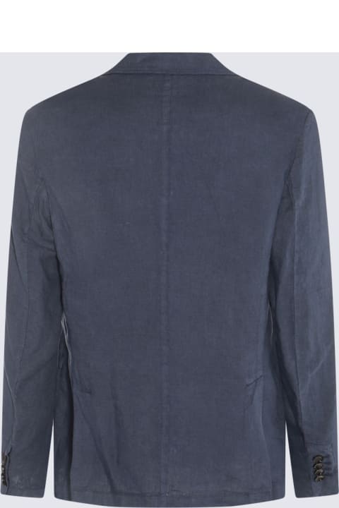 Altea Coats & Jackets for Men Altea Blue Linen Blazer