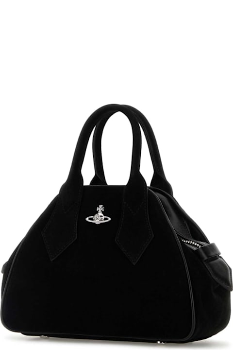 Homeware Vivienne Westwood Black Suede Small Yasmine Handbag